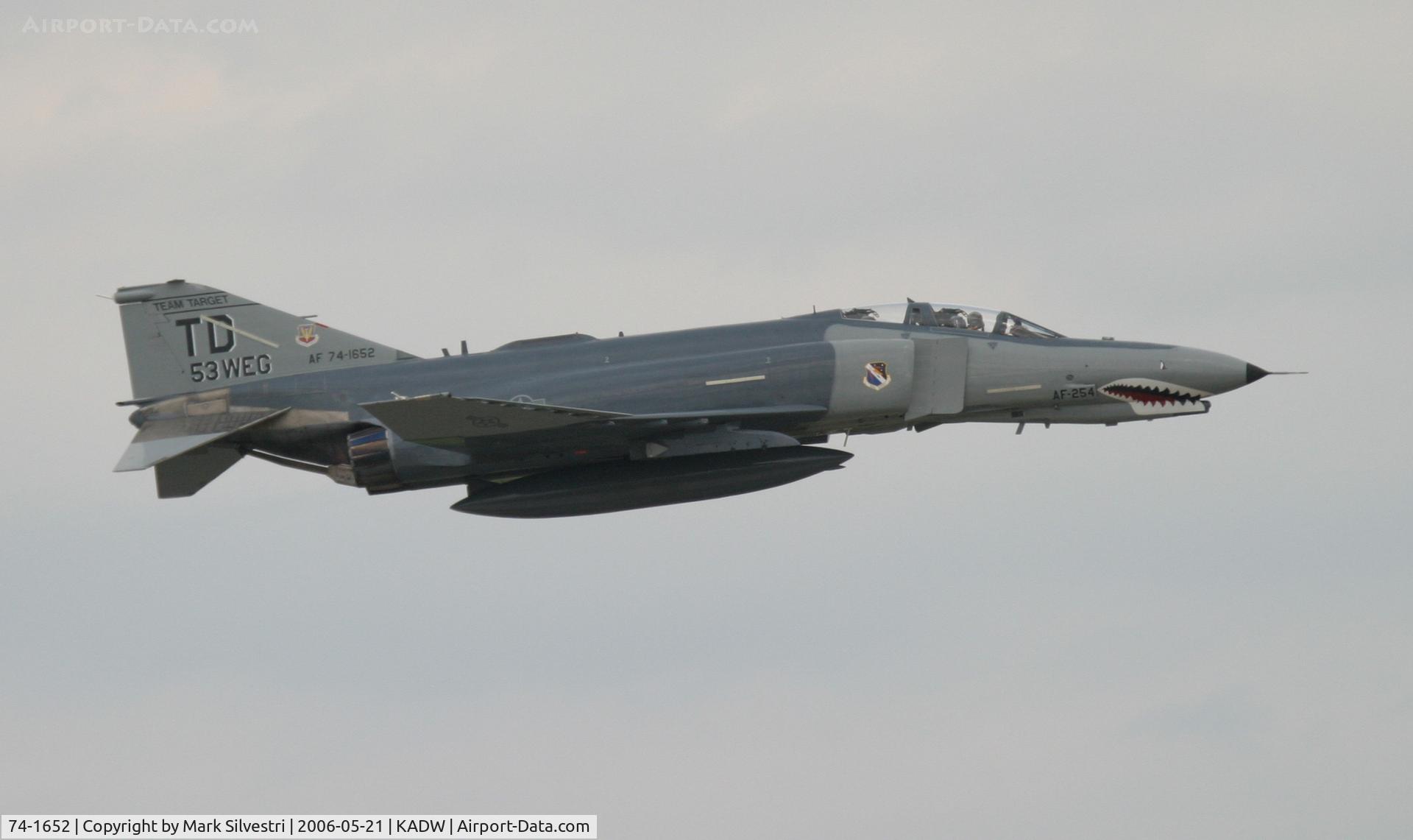 74-1652, 1974 McDonnell Douglas QF-4E Phantom II C/N 4911, Andrews AFB 2006