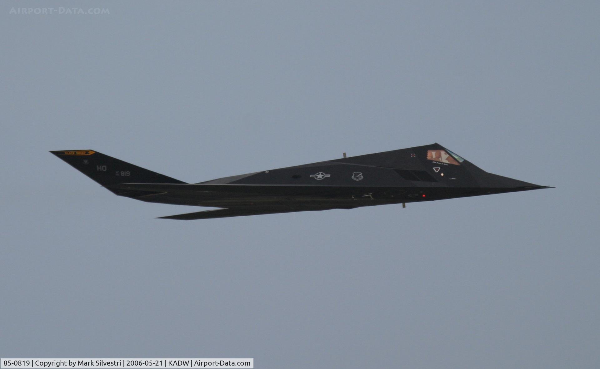 85-0819, 1985 Lockheed F-117A Nighthawk C/N A.4049, Andrews AFB 2006
