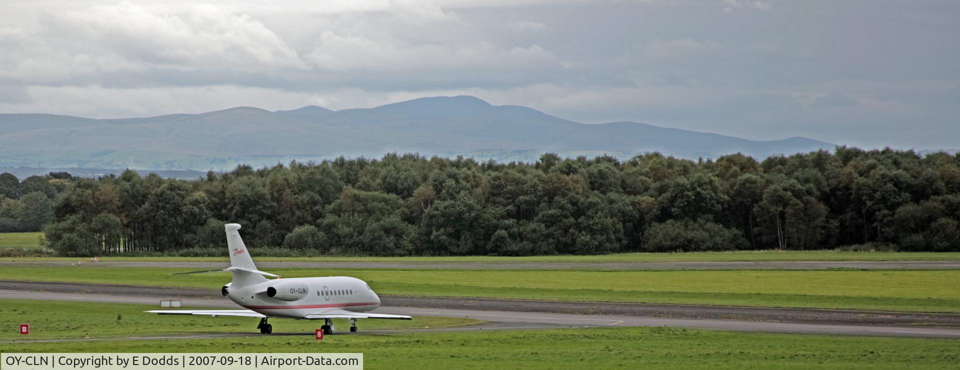 OY-CLN, 2004 Dassault Falcon 2000EX C/N 35, Taken at Carlisle airport