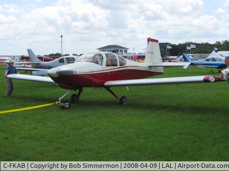 C-FKAB, 2007 Vans RV-10 C/N 40382, Getting a tow at Sun N Fun 2008
