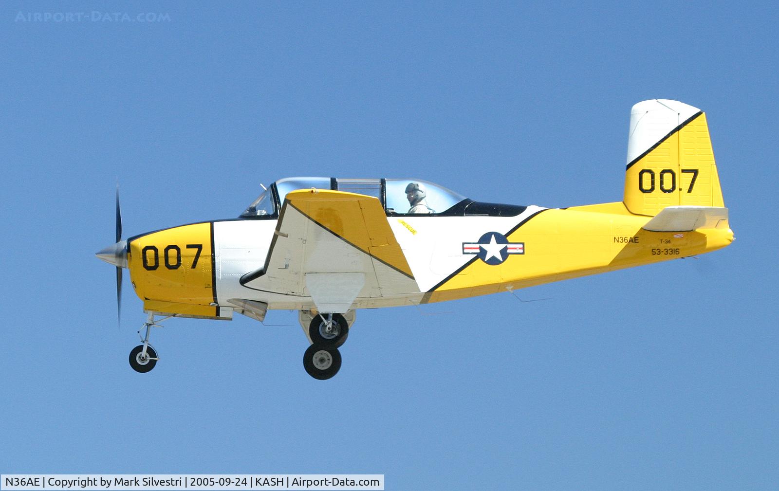 N36AE, Beech A45 C/N G-77, Daniel Webster College Airshow 2005