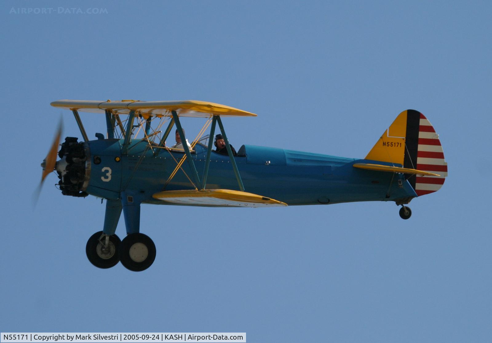 N55171, Boeing A75N1(PT17) C/N 75-3745, Daniel Webster College Airshow 2005