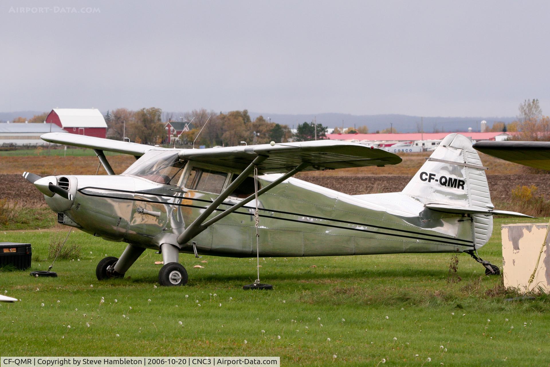 CF-QMR, 1946 Stinson 108-1 Voyager C/N 108-772, Love the bare metal finish on this one!
