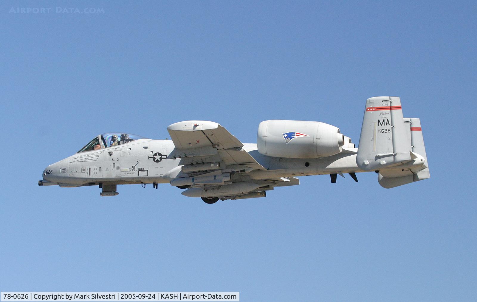78-0626, 1978 Fairchild Republic A-10A Thunderbolt II C/N A10-0246, Daniel Webster College Airshow 2005