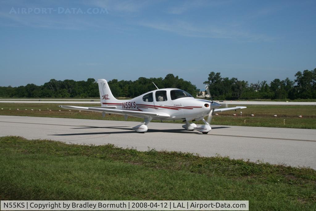 N55KS, 2003 Cirrus SR22 C/N 0550, Taken at the 2008 Sun-N-Fun Fly-In.