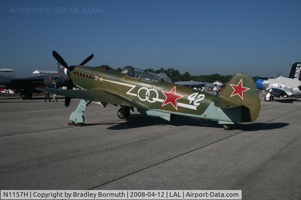 N1157H, 1994 Yakovlev Yak-9U-M C/N 0470402, Taken at the 2008 Sun-N-Fun Fly-In.