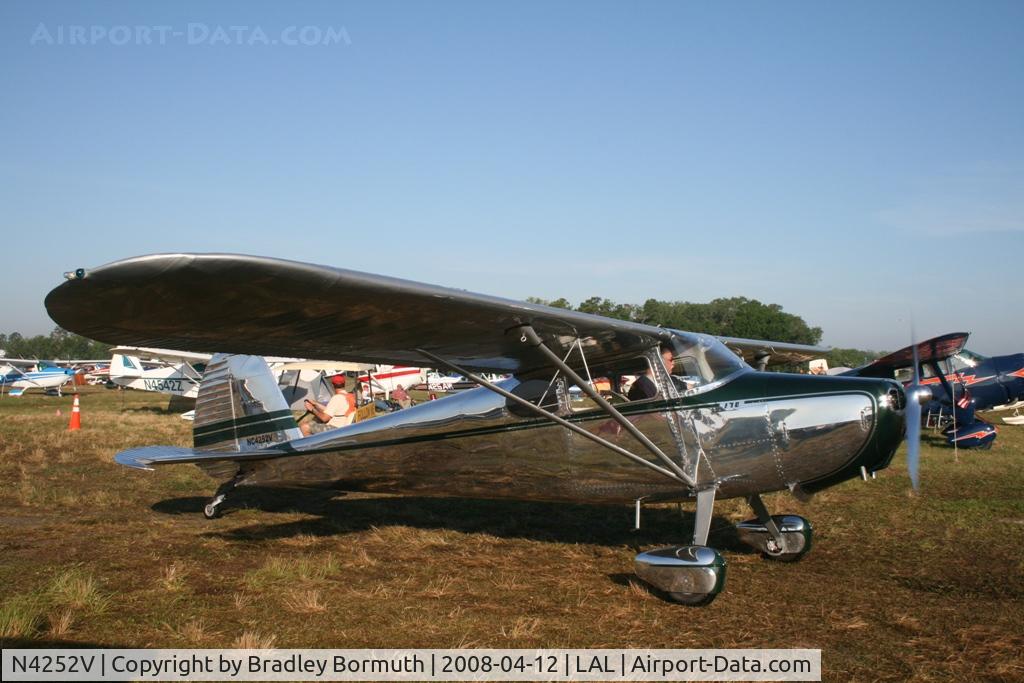N4252V, 1948 Cessna 170 C/N 18608, Taken at the 2008 Sun-N-Fun Fly-In.