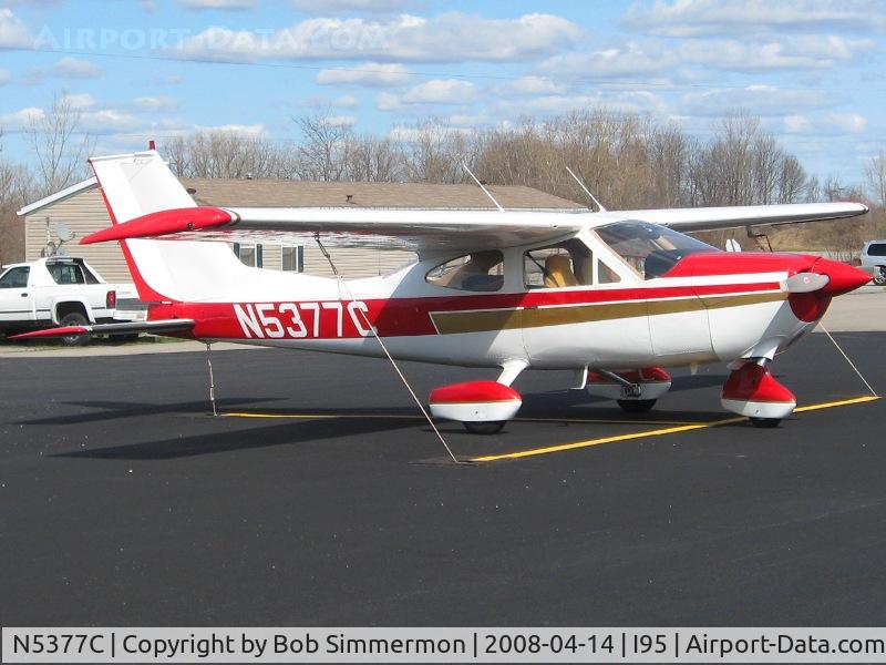 N5377C, Cessna 177B Cardinal C/N 17702623, On the ramp at Kenton, OH