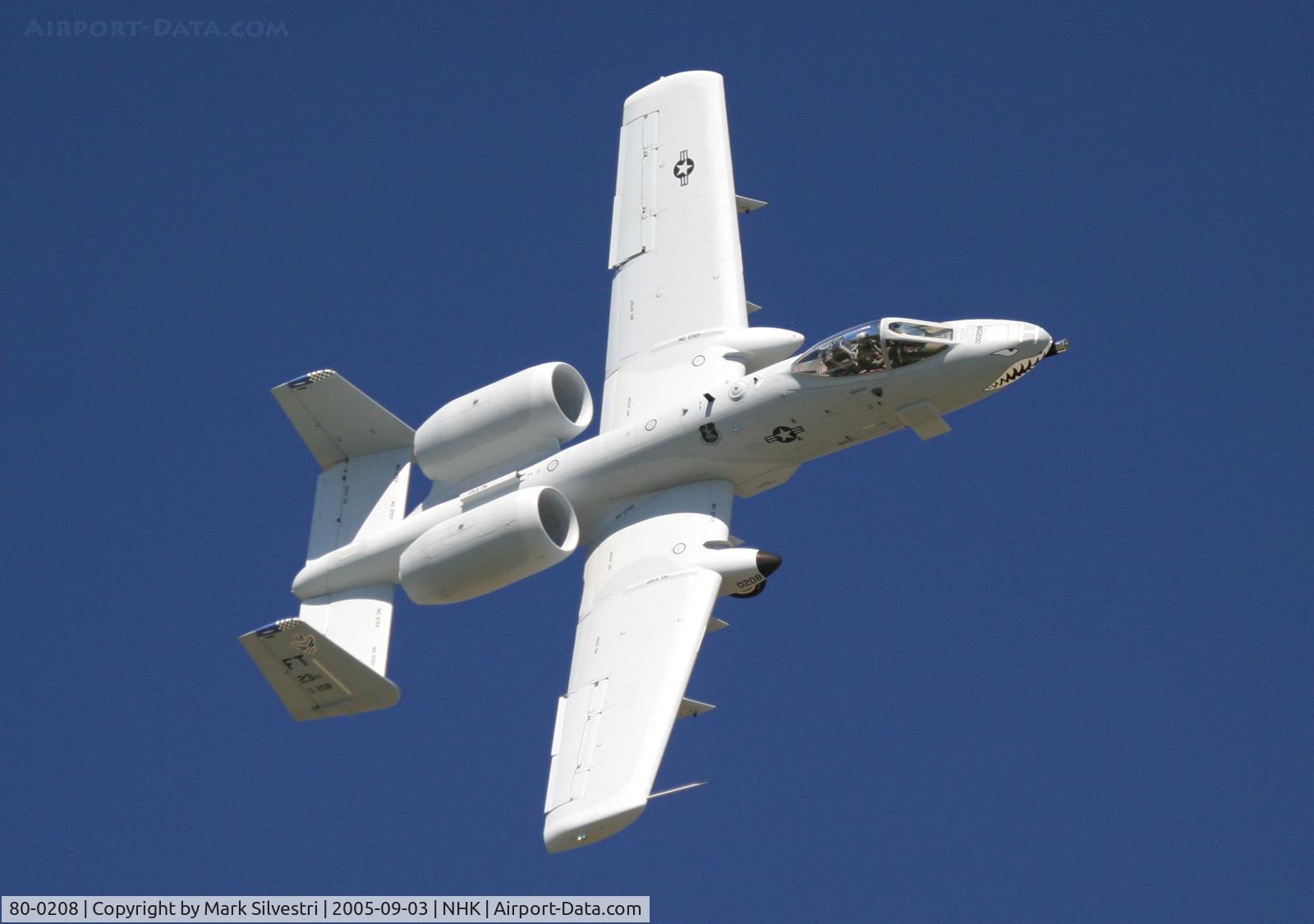 80-0208, 1980 Fairchild Republic A-10C Thunderbolt II C/N A10-0558, Patuxent River NAS 2005
