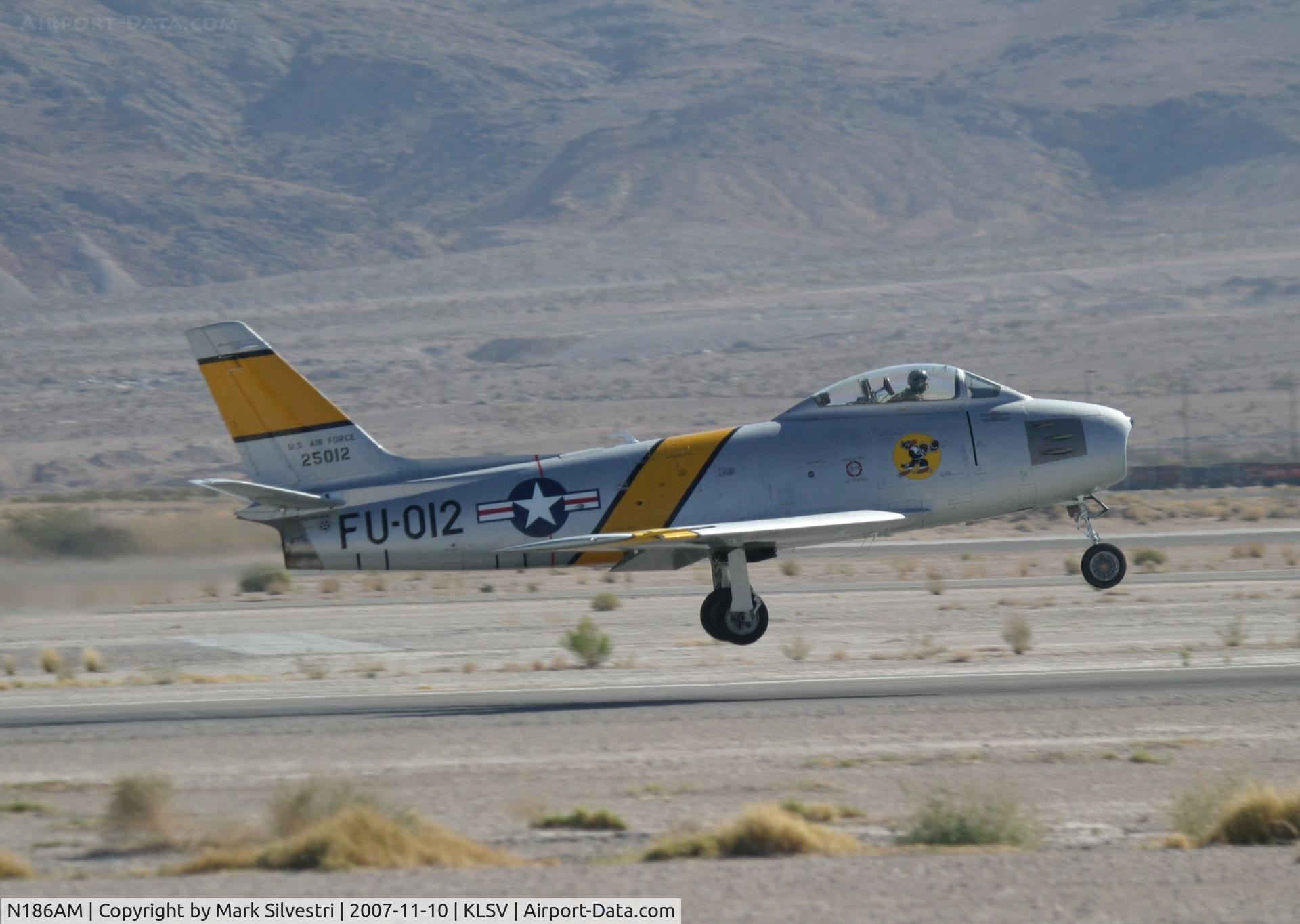 N186AM, 1952 North American F-86F Sabre C/N 191-708, Aviation Nation 2007