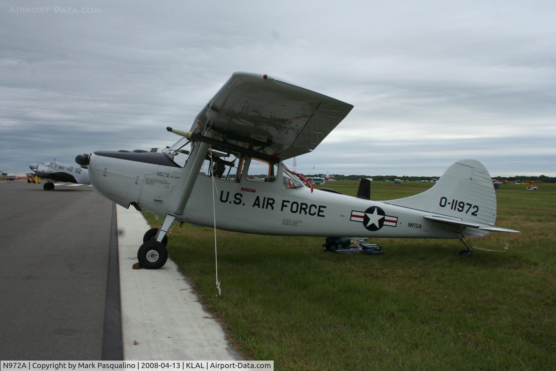 N972A, 1951 Cessna L-19A Bird Dog C/N 5111972, Cessna L-19A