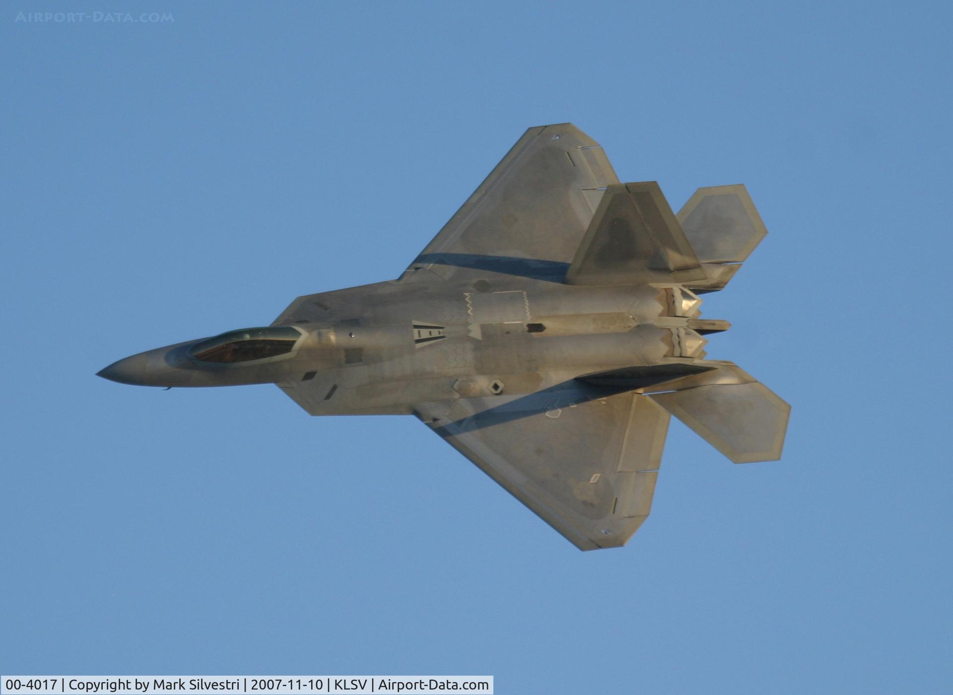00-4017, Lockheed Martin F/A-22A Raptor C/N 4017, Aviation Nation 2007