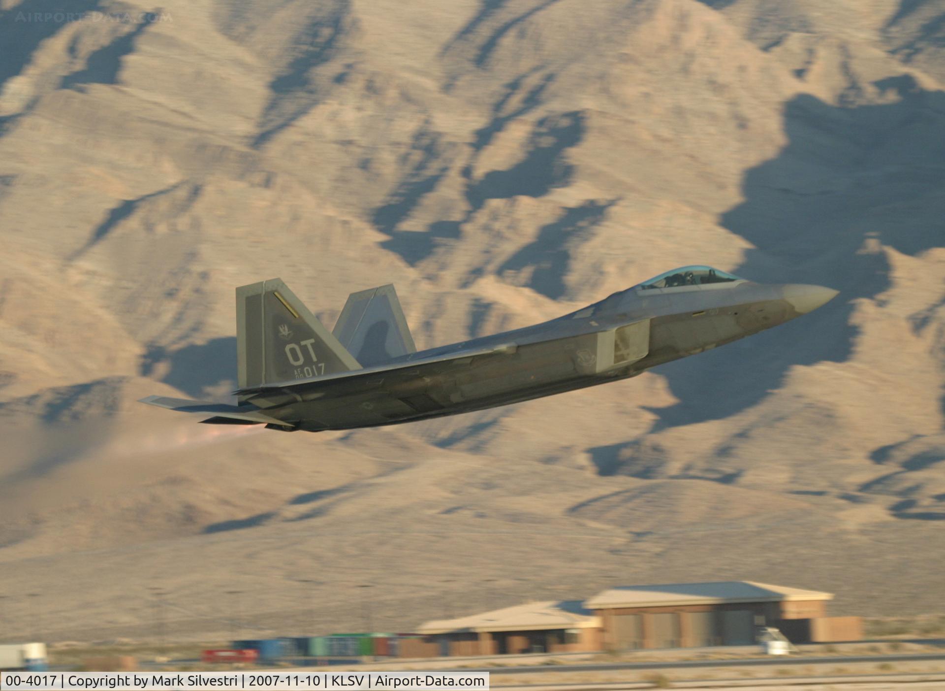 00-4017, Lockheed Martin F/A-22A Raptor C/N 4017, Aviation Nation 2007