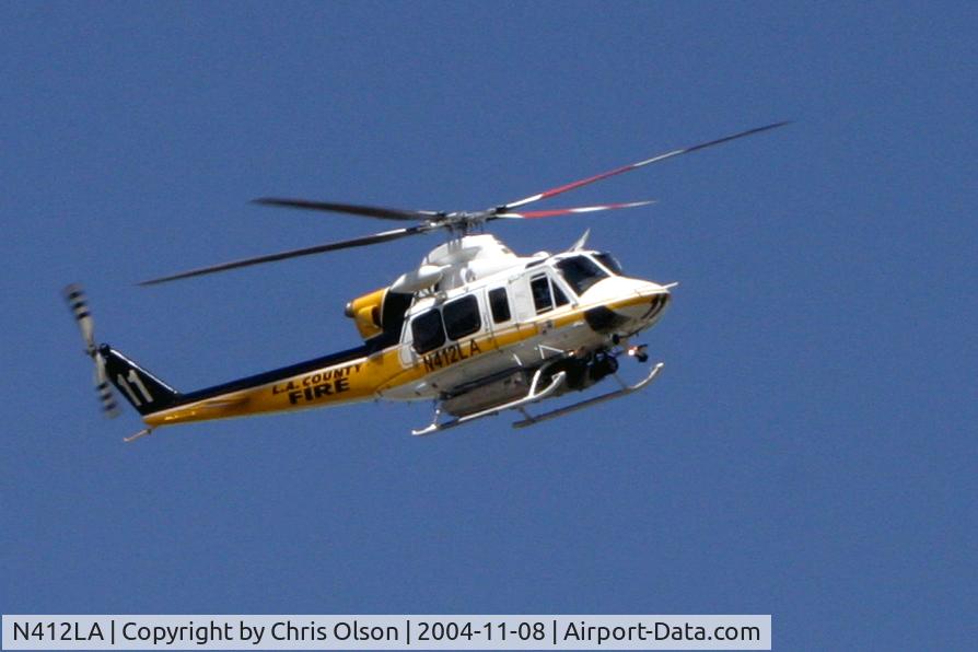 N412LA, 2005 Bell 412EP C/N 36392, Close-up; coming in for a landing