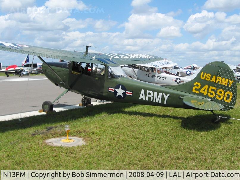 N13FM, 1957 Cessna L-19E Bird Dog C/N 24590, Sun N Fun 2008