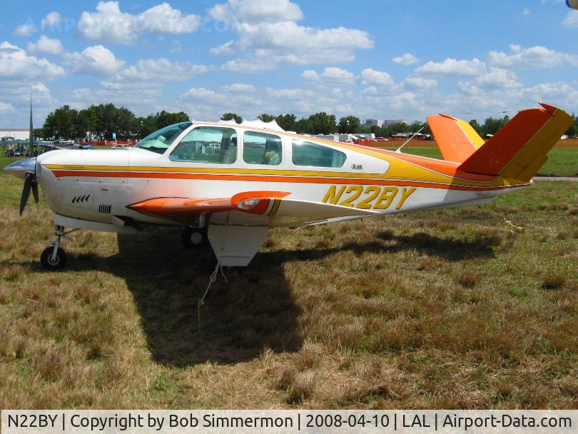 N22BY, 1964 Beech S35 Bonanza C/N D-7609, Tricked out V-tail at Sun N Fun 2008