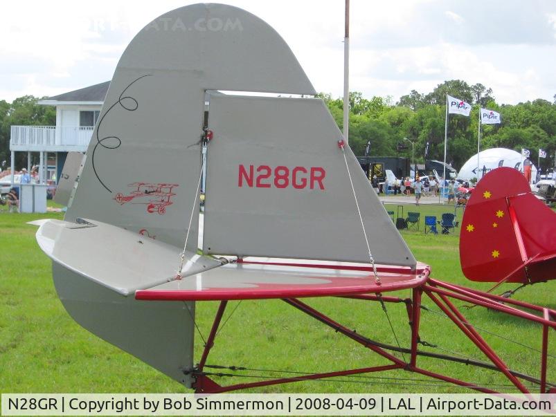 N28GR, 1984 Breezy Biplane C/N 3, Tail detail.  Sun N Fun 2008