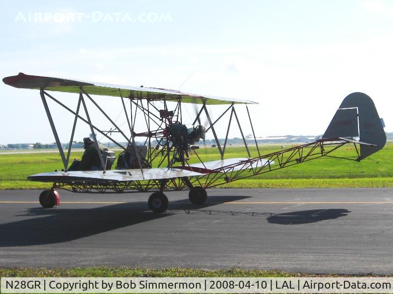 N28GR, 1984 Breezy Biplane C/N 3, Departing Sun N Fun 2008
