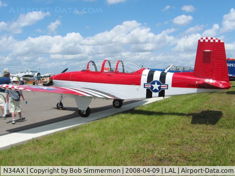 N34AX, 1956 Beech T34 Mentor C/N CG-141, Sun N Fun 2008