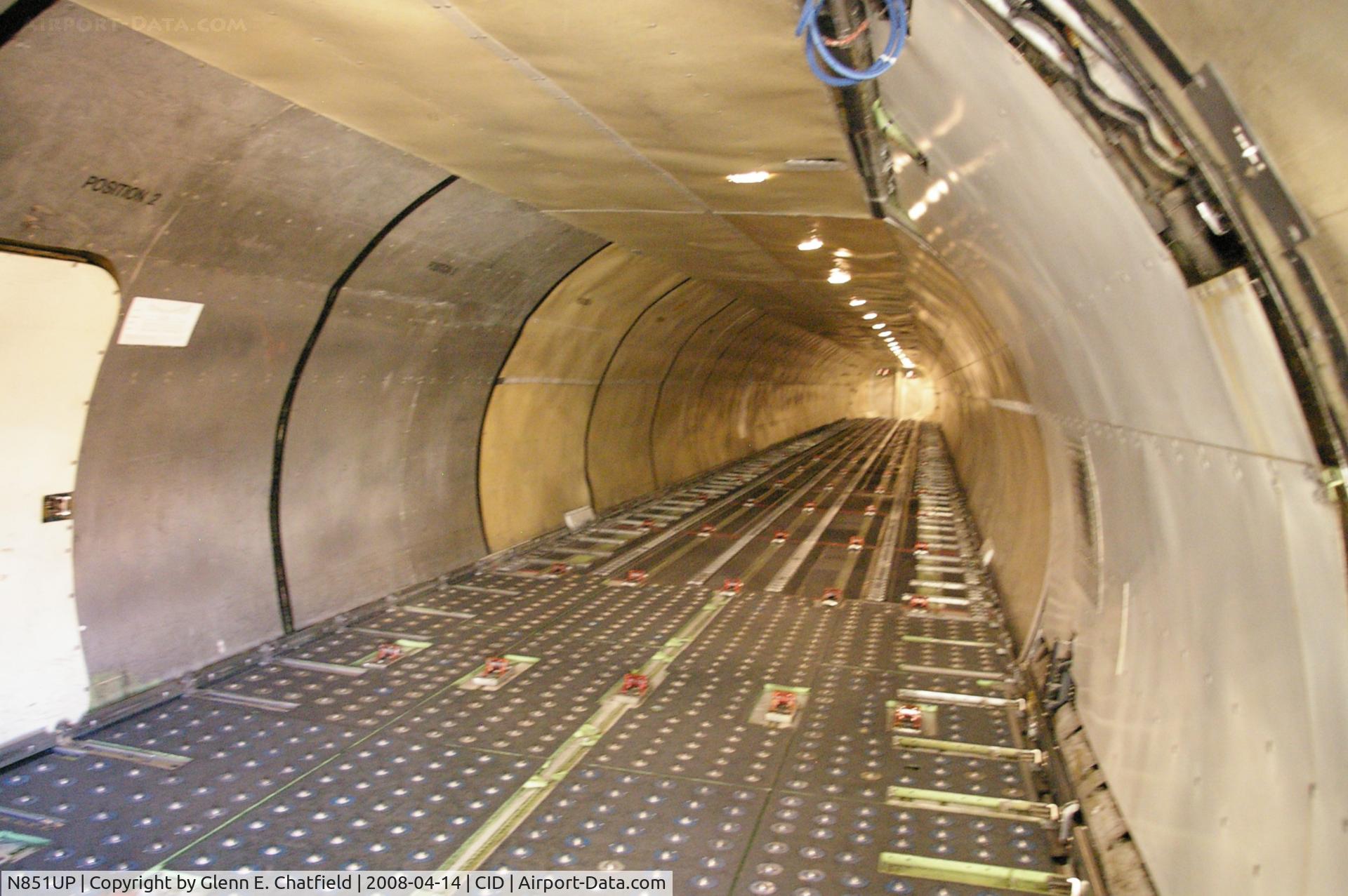 N851UP, 1969 Douglas DC-8-73F C/N 46051, Cargo Hold looking aft