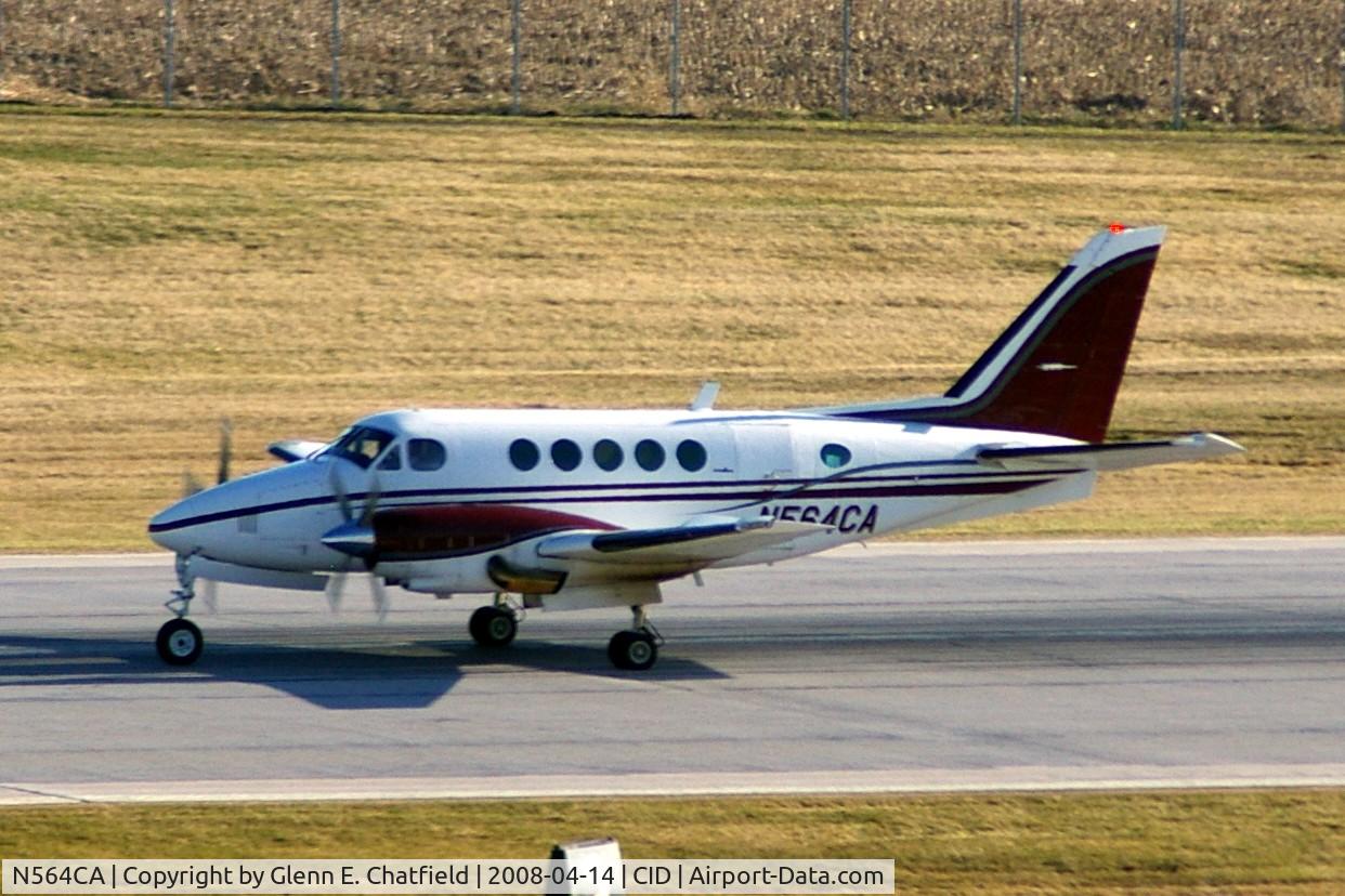 N564CA, 1978 Beech B100 King Air C/N BE-58, Rolling out on runway 9