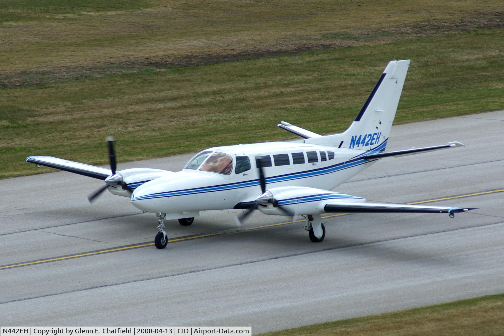 N442EH, 1978 Cessna 404 Titan C/N 404-0202, Taxiing on Bravo to Landmark