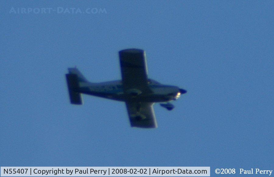 N55407, 1973 Piper PA-28-180 C/N 28-7305377, Cruising along just south of Ahoskie