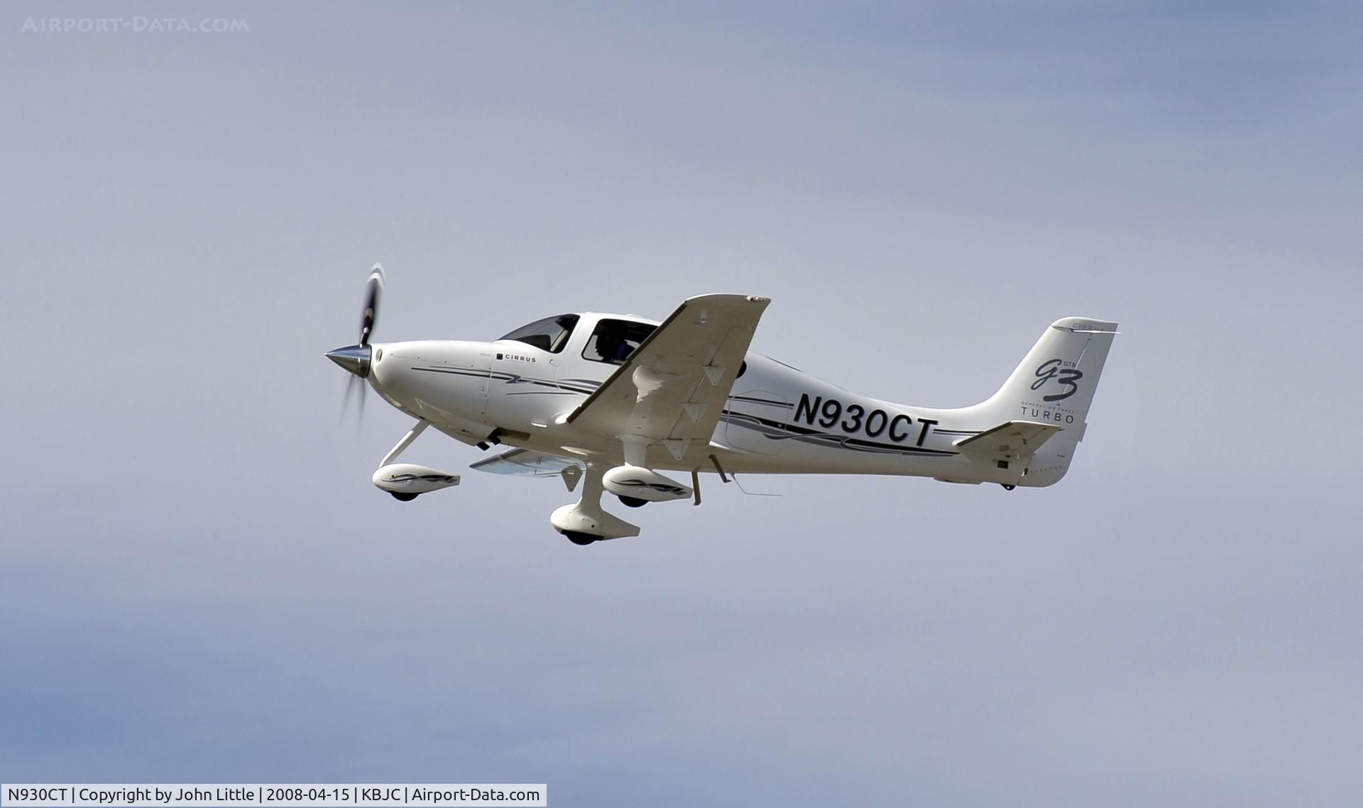 N930CT, 2008 Cirrus SR22 G3 Turbo C/N 2930, Cirrus take-off Rocky Mountain Metro