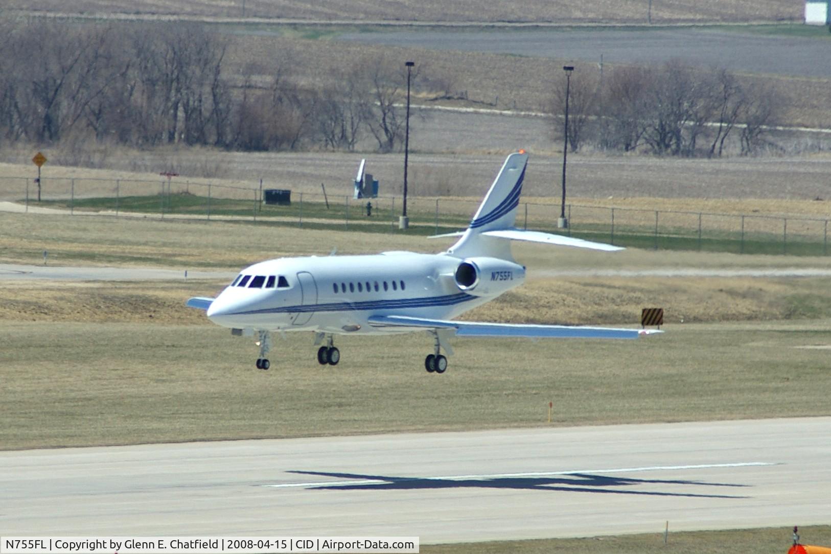 N755FL, 1999 Dassault Falcon 2000 C/N 96, Arriving Runway 13