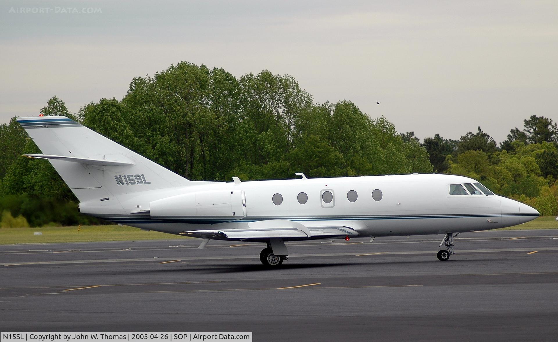 N15SL, 1971 Dassault Falcon 20F C/N 256, Awaiting departure