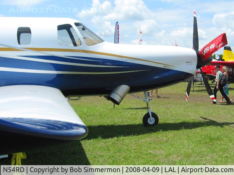 N54RD, 2007 Comp Air CA 12 C/N 701A4412, Sun N Fun 2008.  Check out those tail pipes.
