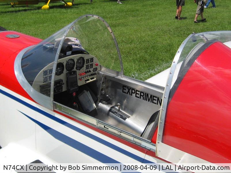 N74CX, 2008 Thatcher CX4 C/N 74, Cockpit view.