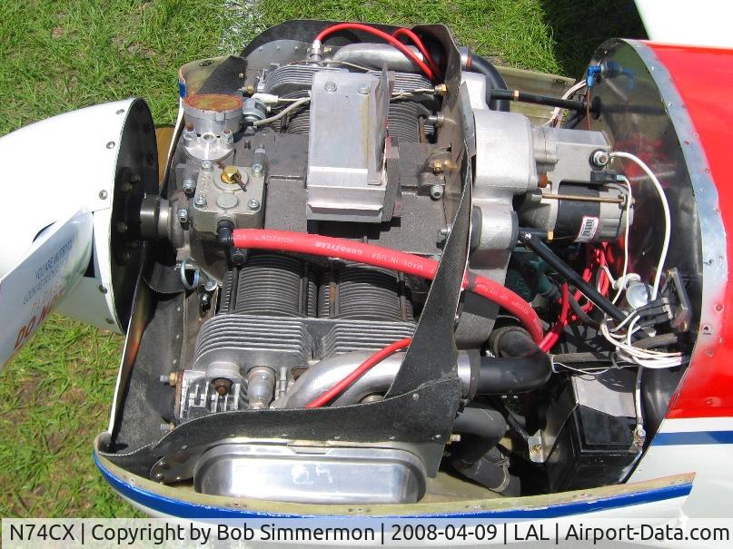 N74CX, 2008 Thatcher CX4 C/N 74, VW engine detail.  Sun N Fun 2008