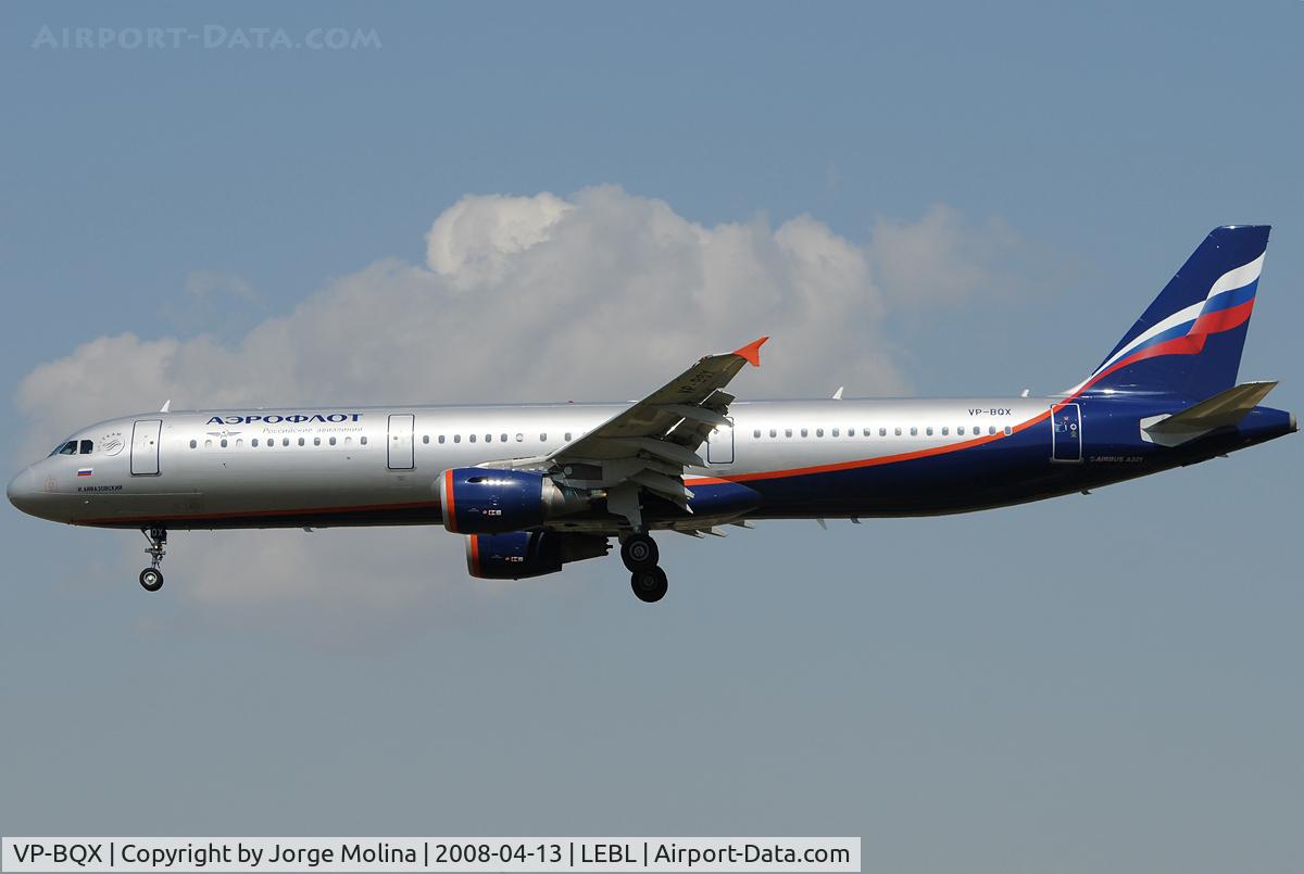 VP-BQX, 2006 Airbus A321-211 C/N 2957, 