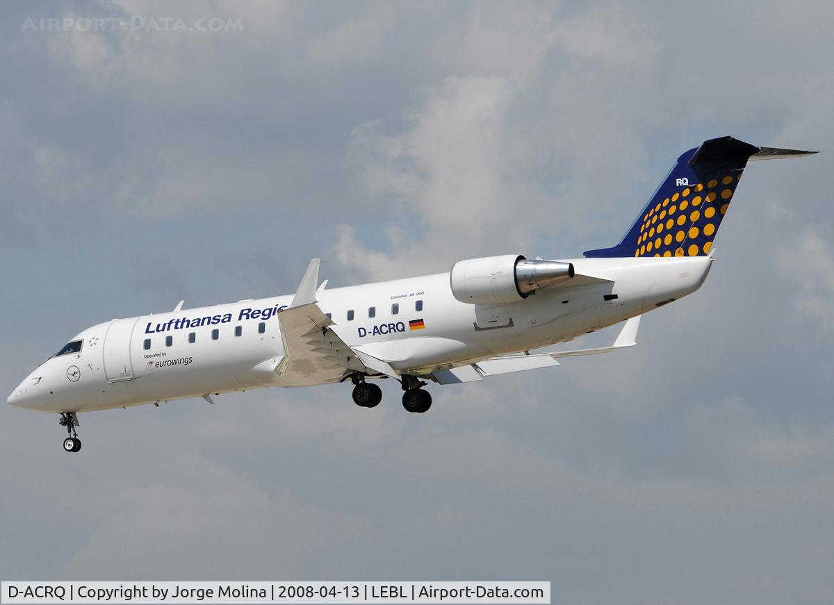 D-ACRQ, 2002 Canadair CRJ-200LR (CL-600-2B19) C/N 7629, Amazing approach to RWY 25R.