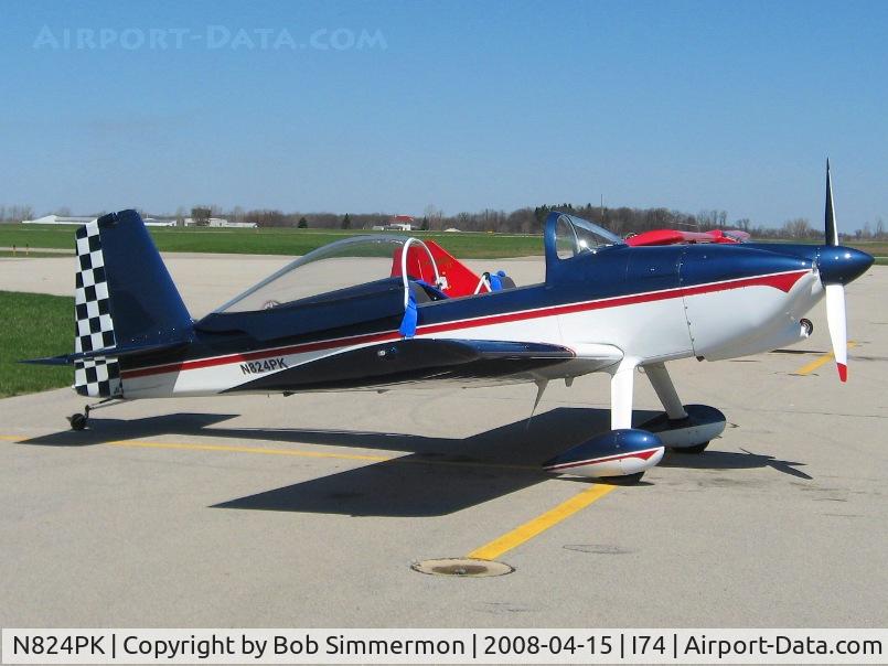 N824PK, 2004 Vans RV-8 C/N 81048, On the ramp at Urbana, OH