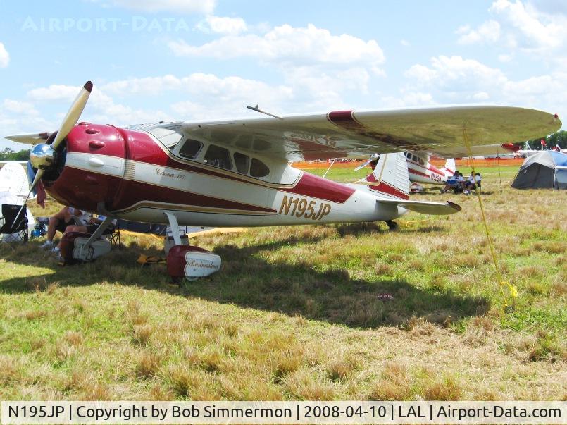 N195JP, 1951 Cessna 195 C/N 7673, Sun N Fun 2008