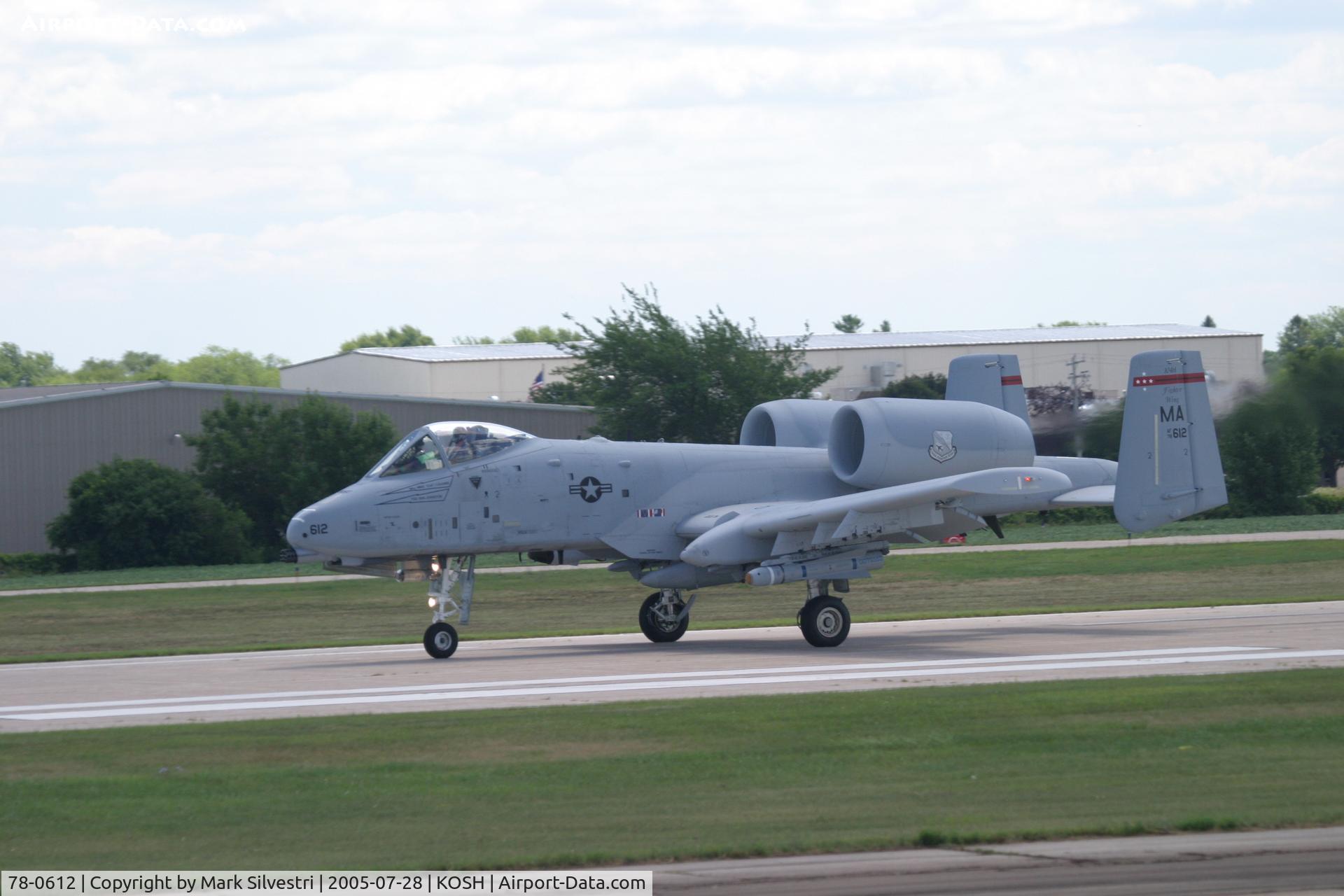 78-0612, 1978 Fairchild Republic A-10A Thunderbolt II C/N A10-0232, Oshkosh 2005