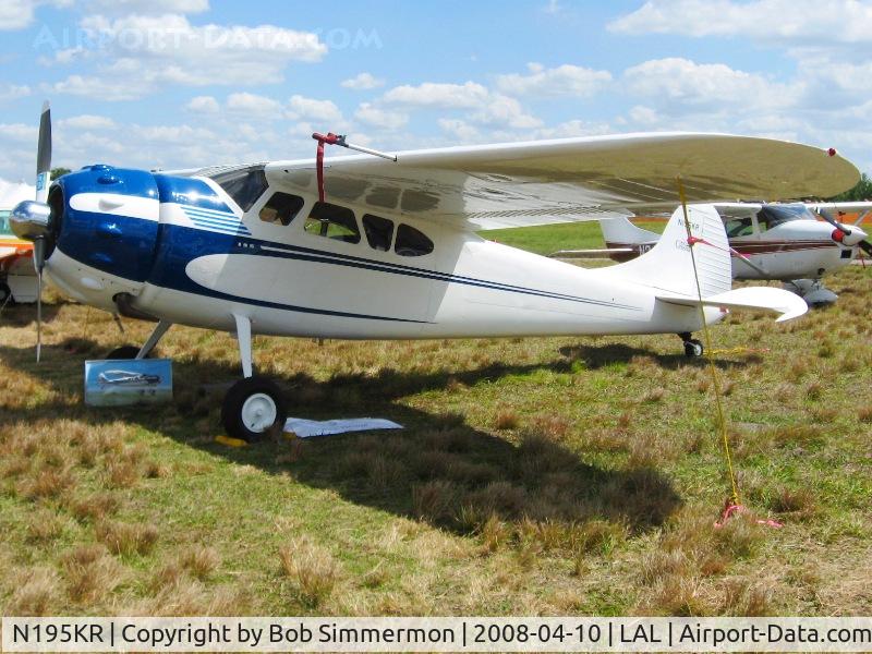 N195KR, 1948 Cessna 195A C/N 7160, Sun N Fun 2008