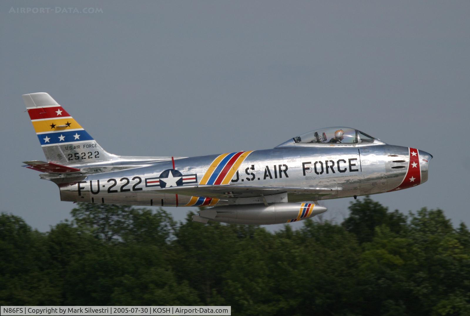N86FS, 1954 Canadair F-86 MK.5 Sabre C/N 1157, Oshkosh 2005