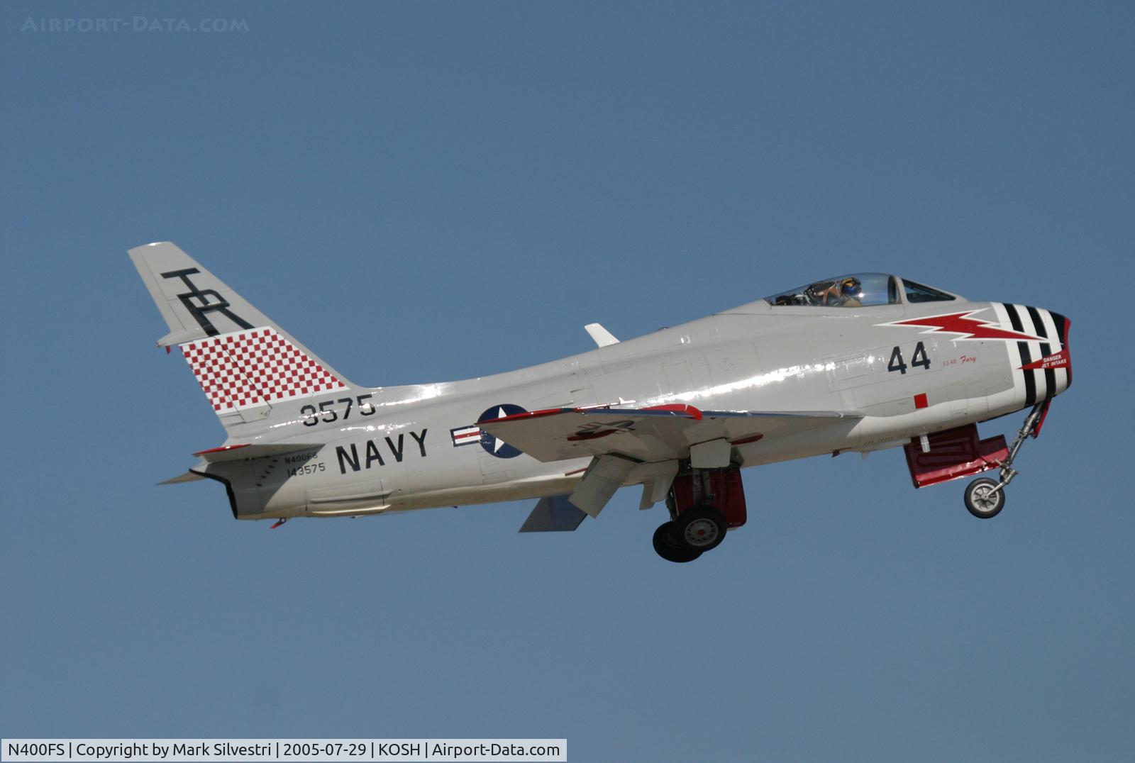 N400FS, 1958 North American AF-1E Fury C/N 244-83, Oshkosh 2005