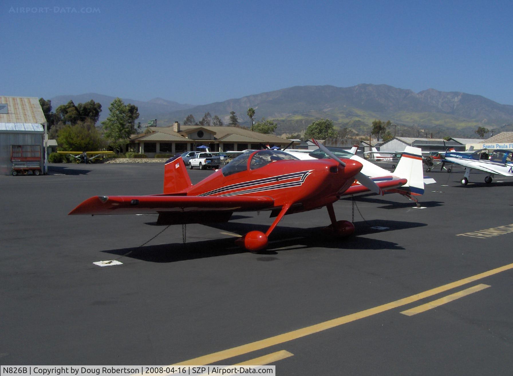 N826B, 1995 Vans RV-6 C/N 22290, 1995 Newhall VAN's RV-6, Lycoming O-320 160 Hp