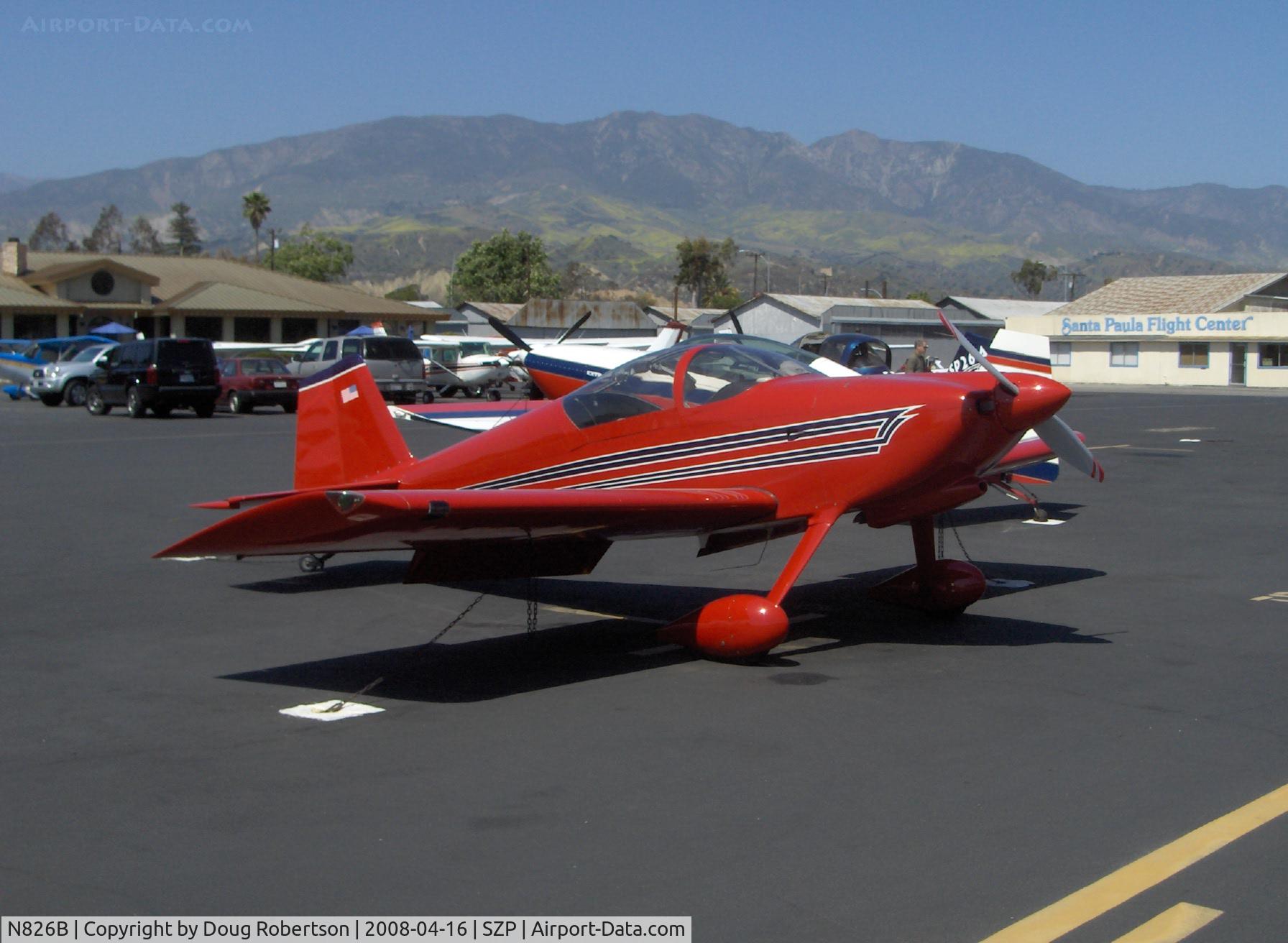 N826B, 1995 Vans RV-6 C/N 22290, 1995 Newhall VAN's RV-6, Lycoming O-320 160 Hp