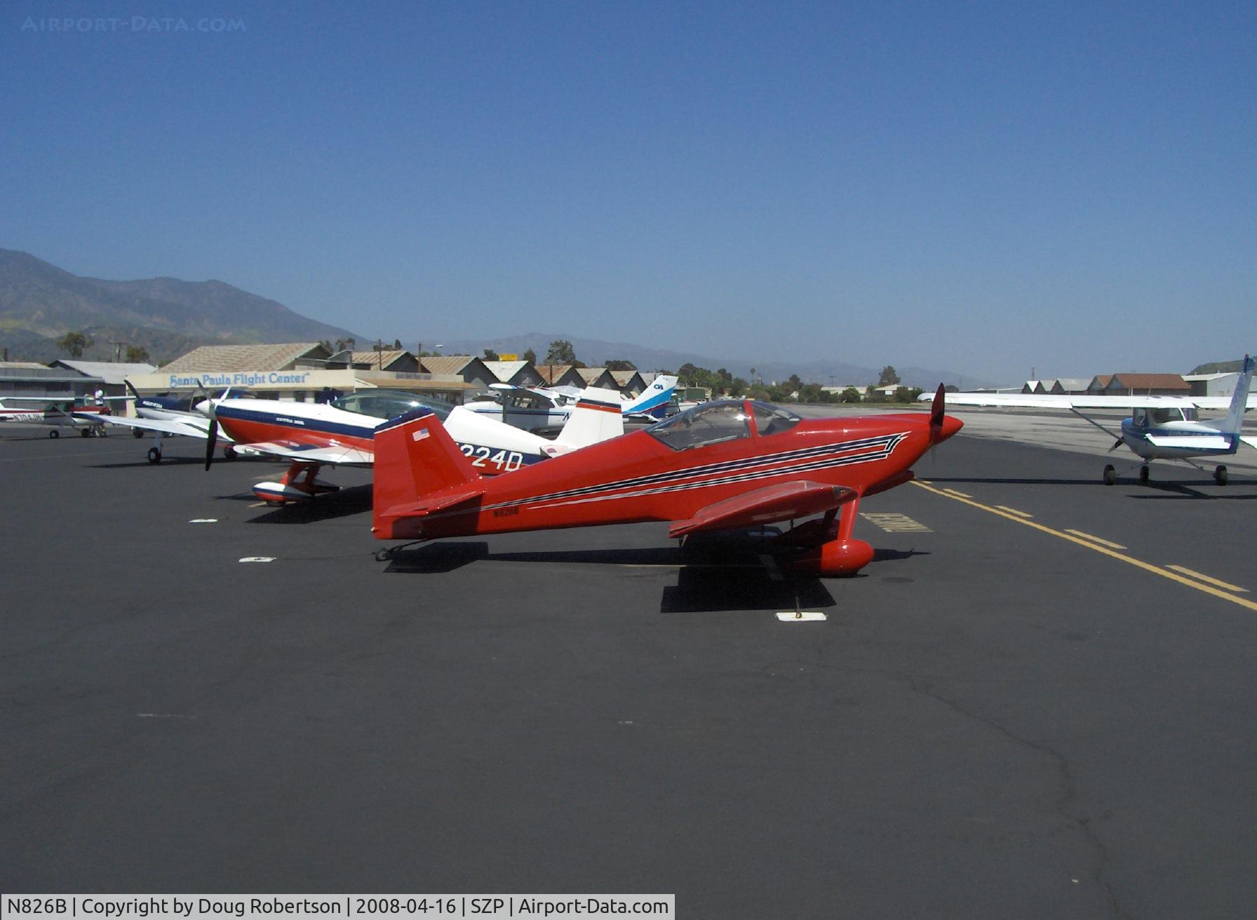 N826B, 1995 Vans RV-6 C/N 22290, 1995 Newhall VAN's RV-6, Lycoming O-320 160 Hp