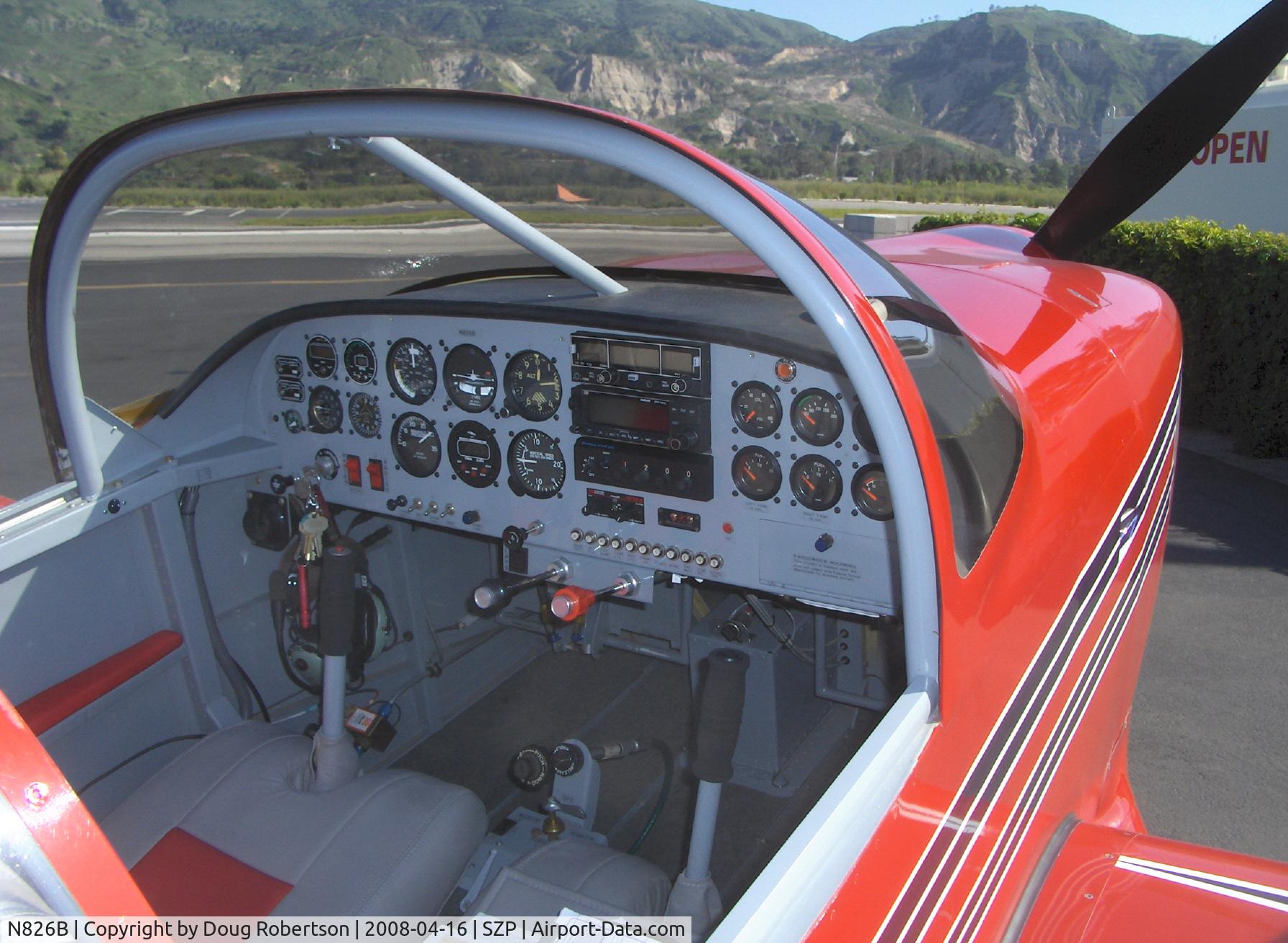 N826B, 1995 Vans RV-6 C/N 22290, 1995 Newhall VAN's RV-6, Lycoming O-320 160 Hp, excellent functional panel