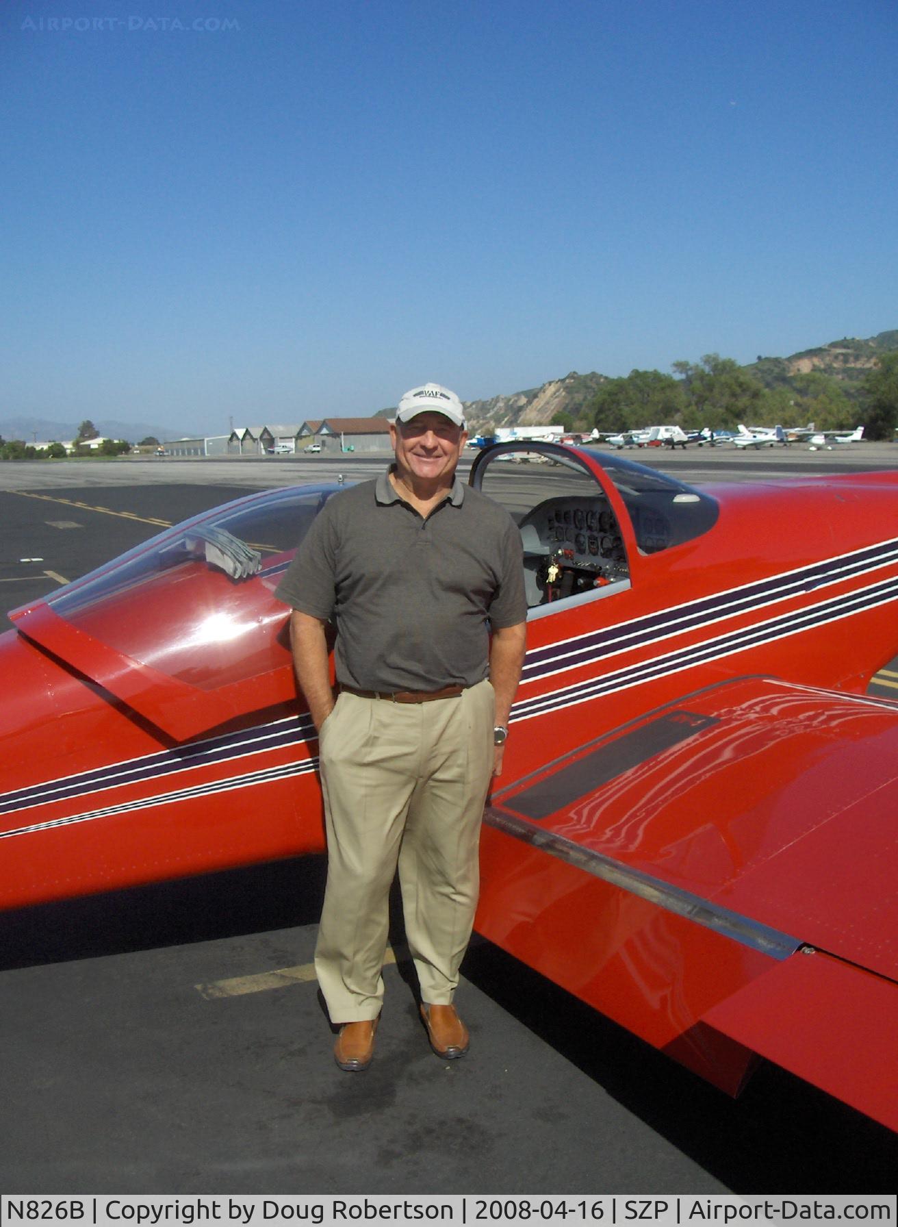 N826B, 1995 Vans RV-6 C/N 22290, 1995 Newhall VAN's RV-6, Lycoming O-320 160 Hp, proud and happy owner/pilot