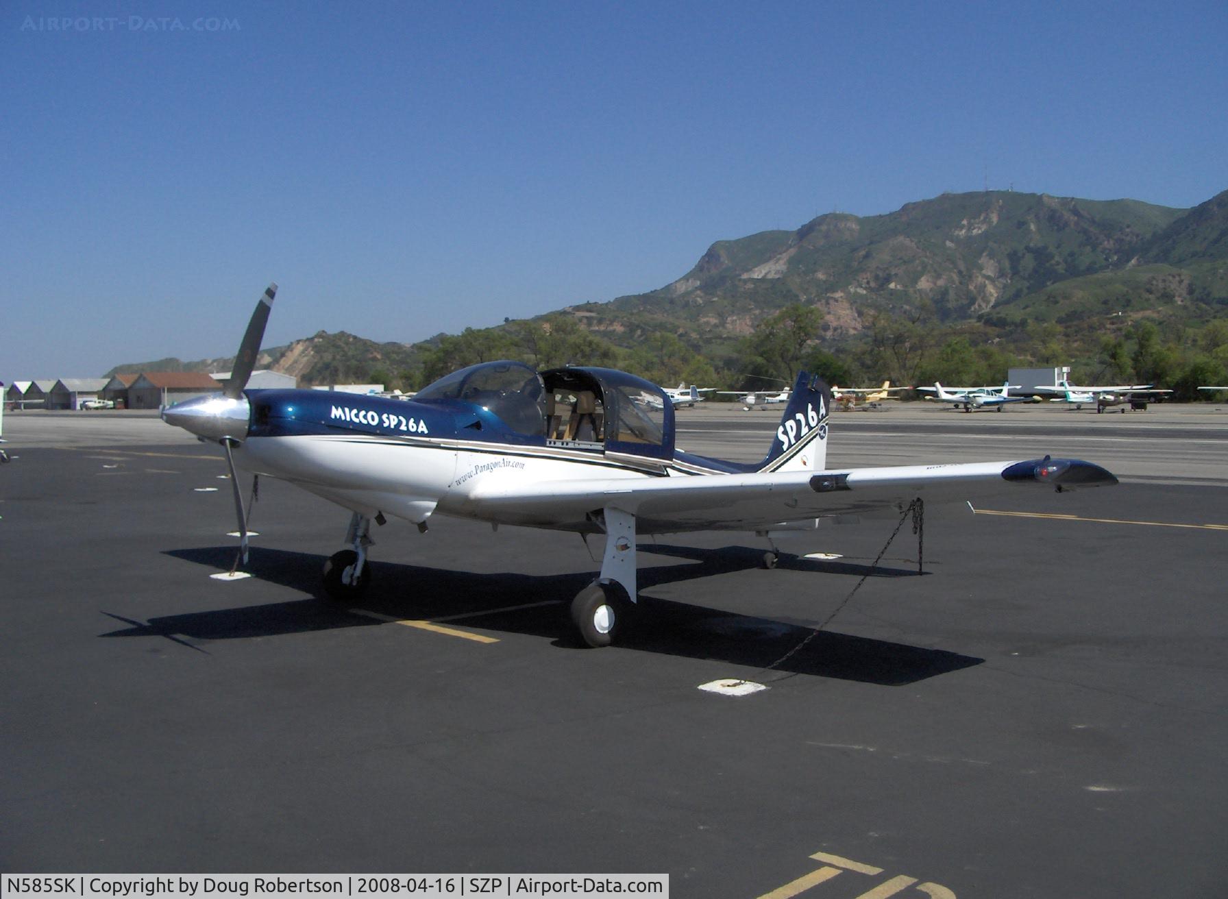 N585SK, 2003 Lanshe Aerospace Llc MAC-145B C/N 260013, 2003 Lanshe Aerospace LLC MAC-145B (Micco SP26A for Aerobatic), Lycoming IO-540-T4B5 260 Hp, a resurrection of the Meyers 145 design via Micco SP26. Lanshe in production in Breckenridge, KS.