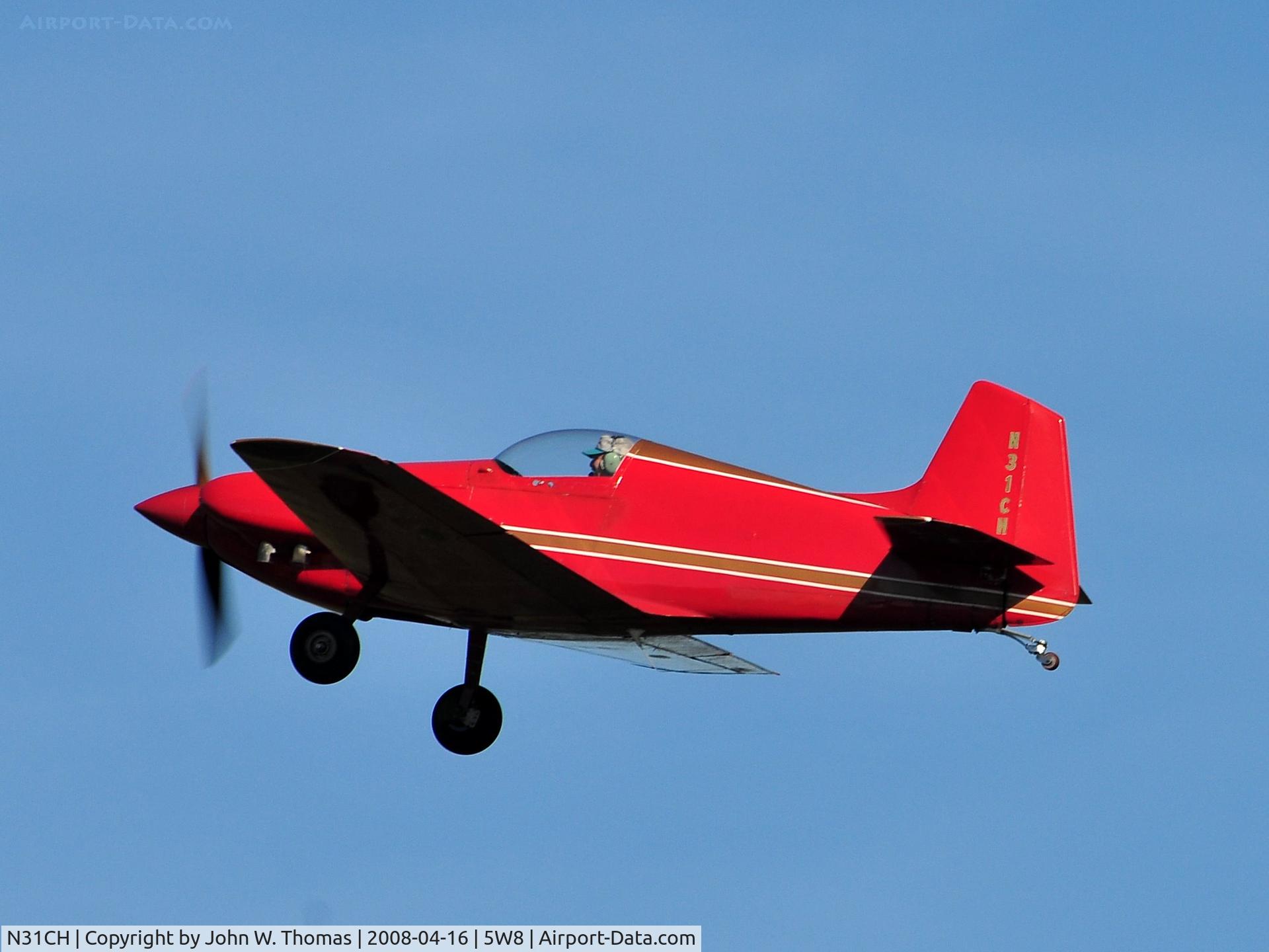 N31CH, 1967 Mustang Aeronautics Midget Mustang MM-1 C/N 532, Departing runway 4
