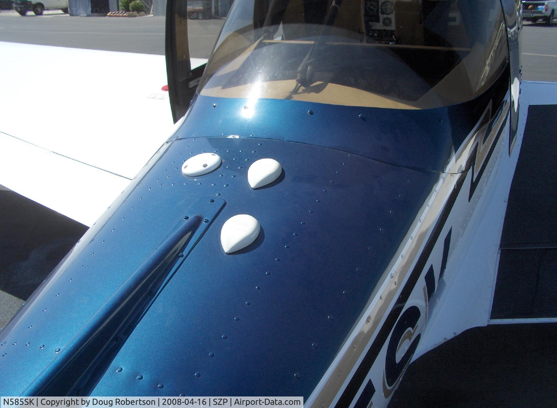 N585SK, 2003 Lanshe Aerospace Llc MAC-145B C/N 260013, 2003 Lanshe Aerospace LLC MAC-145B (Micco SP26A for Aerobatic), Lycoming IO-540 260 Hp, Sirius satellite radio antenna & two GPS antennas