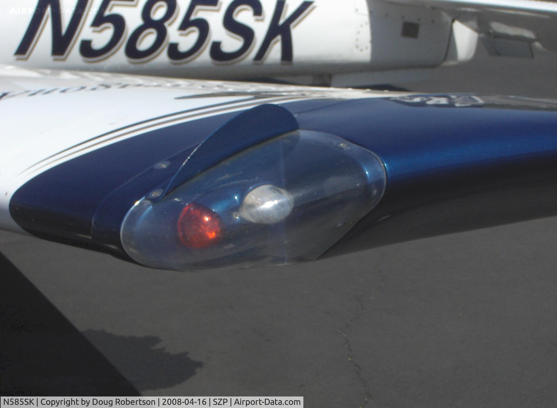 N585SK, 2003 Lanshe Aerospace Llc MAC-145B C/N 260013, 2003 Lanshe Aerospace LLC MAC-145B (Micco SP26A for Aerobatic), Lycoming IO-540 260 Hp, nav light and strobe light-each wingtip